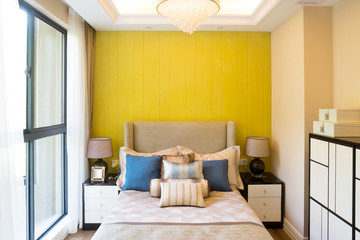 interior of modern bedroom