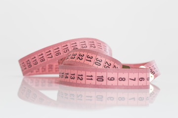pink metric sewing tape