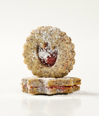 shortbread cookies with jam filling
