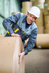 paper mill factory worker © agnormark