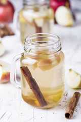 lemonade with apple, ginger and cinnamon