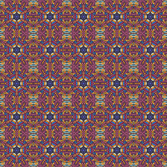 Ornate floral seamless texture, endless pattern with vintage mandala elements.