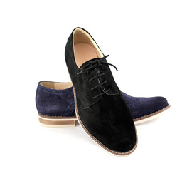 male shoes on white background