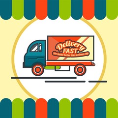 Logo Truck Delivery Icon