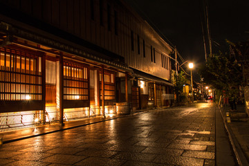 Naklejka na ściany i meble 京都の夜景の街並み