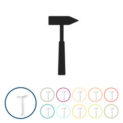 Bunte 3D Buttons - Hammer