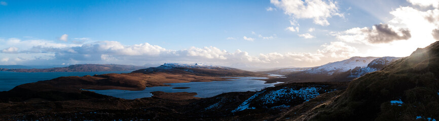 Fototapeta na wymiar View from The Old man of Storr, Isle of Skye