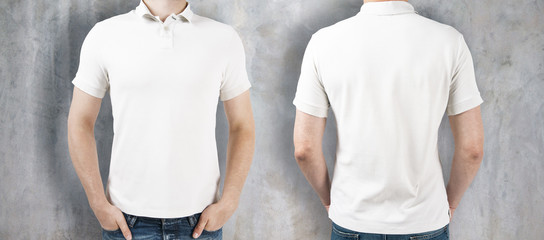 Man wearing white shirt