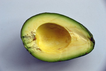 Avocado half without seed