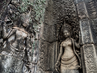 Fototapeta na wymiar Bayon temple in Angkor Thom, Siemreap, Cambodia