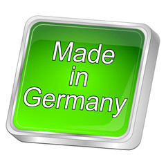 Made in Germany button - 3D illustration