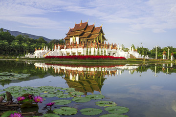 Ho Kham Luang ,Royal Ratchaphruek Park ,Commemoration Ratchaphruek is agro-tourism,Learning center Royal Flora,Chiang Mai, Thailand