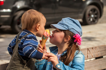 Obraz premium Eisschlecker