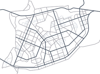  Abstract city map - town streets on the plan. Map of the fictitious scheme of road. vector background.