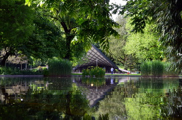 Obraz premium Stadtgarten in Freiburg