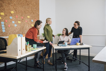 Female Workers In An Office