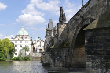 famous charles bridge in prague