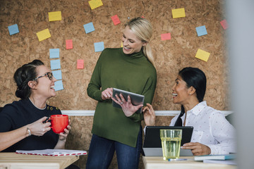Female Workers In An Office