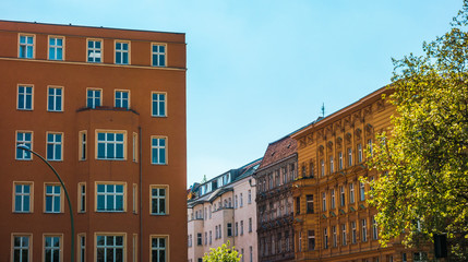 Fototapeta na wymiar typical buildings in Berlin in an overview