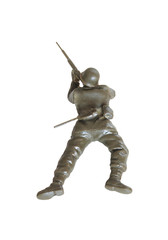 Isolated white /  Toy Soldier