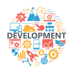 SEO and development icon set