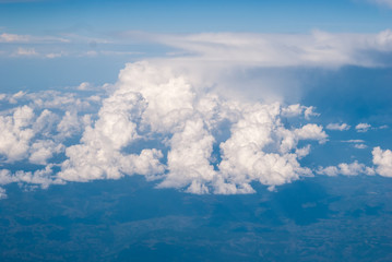 VIew of a cloud from a plane
