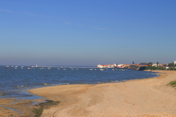 Vista da Vila de Alcochete em Portugal