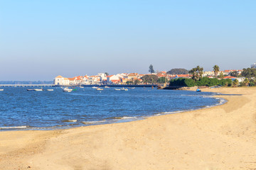 Vista da Vila de Alcochete em Portugal