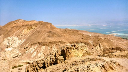 View of canyon in Judaean Desert