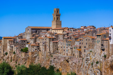 Fototapeta premium Pitigliano medieval town in Tuscany Italy