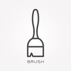 Line icon brush