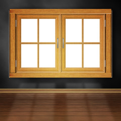 Fototapeta premium Wooden Window in Room