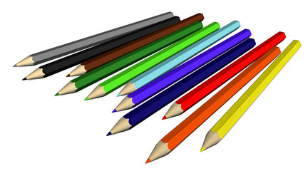 Fototapeta premium crayons de couleurs