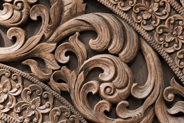 Thai art of carved wooden