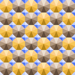Fototapeta premium Abstract seamless vector illustration made of 3d circles