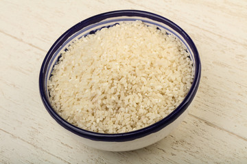 Raw rice heap