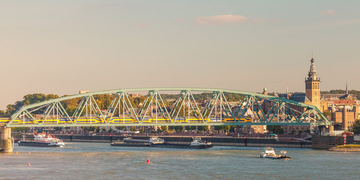 Panoramic view of the Dutch city of Nijmegen