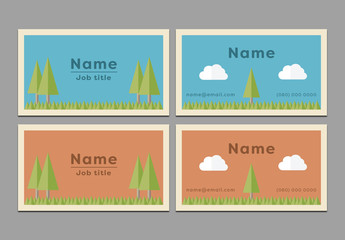 Wine and Cheese Business Card Layout