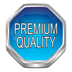 Premium Quality button - 3D illustration