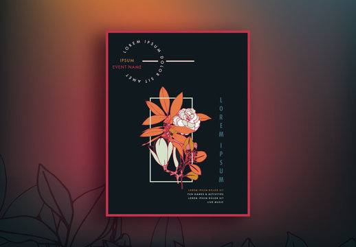 Modern Abstract Event Poster Layout