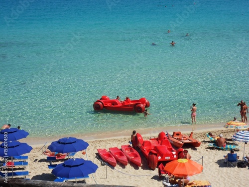 Santa Teresa Di Gallura Spiaggia Rena Bianca Stock Photo