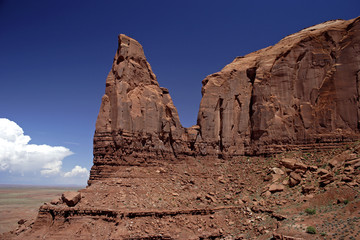 Fototapeta premium Spearhead Meas at Artist's Point Monument Valley Arizona