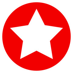 Obraz premium Rounded Star flat vector pictograph. An isolated illustration on a white background.