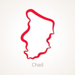 Chad - Outline Map