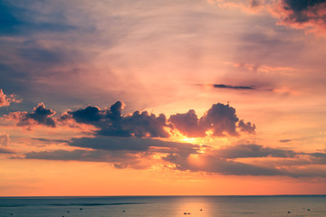 Beautiful sunset sky