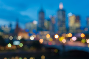 Abstract cityscape bokeh background © Olga K