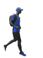Running male mannequin