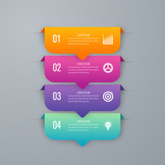 Vector illustration infographics four options
