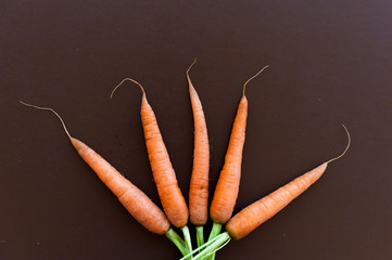 Carrot background. Space text. Fresh organic carrots background. Vegetables. Healthy food.