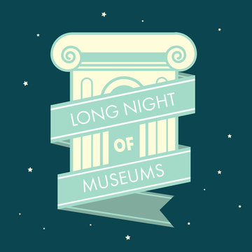 Vector Long Night Of Museums Illustration